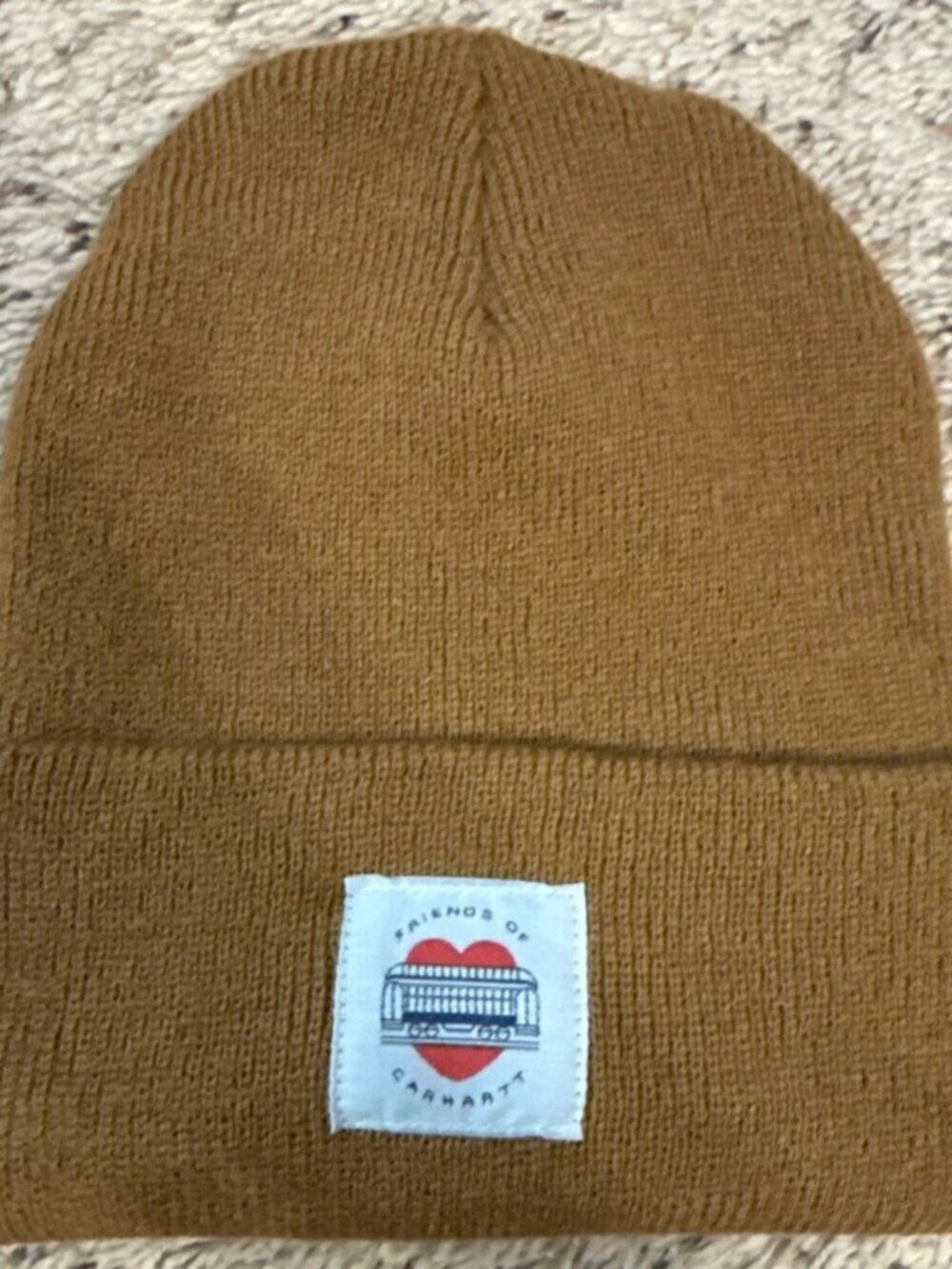 Carhartt brown tan beanie #winterwear #knitwear